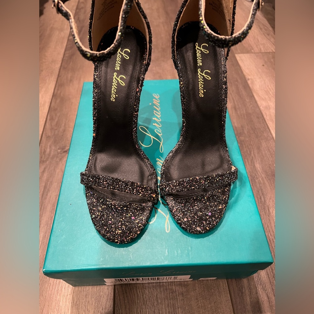 Sparkly Black Heels
